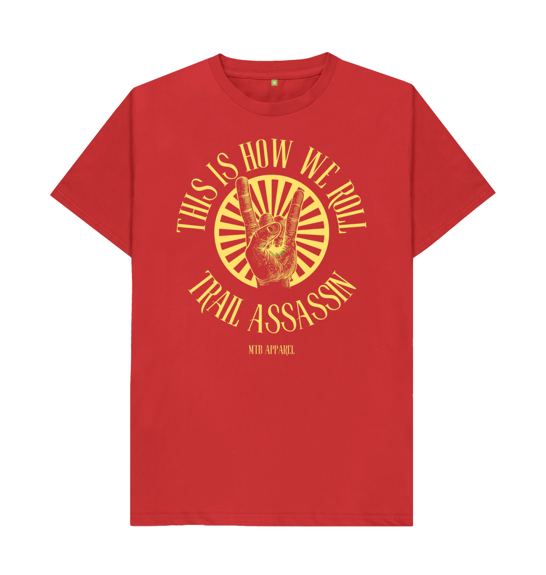 Red Men\u2019s T-Shirt \u201cHOW WE ROLL\u201d