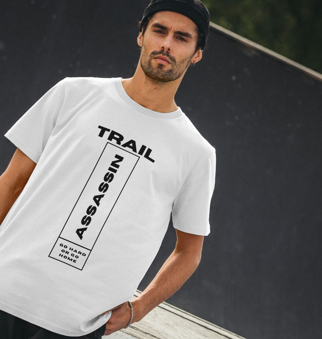 Men’s Organic Cotton MTB T-Shirt “GO HARD OR GO HOME”