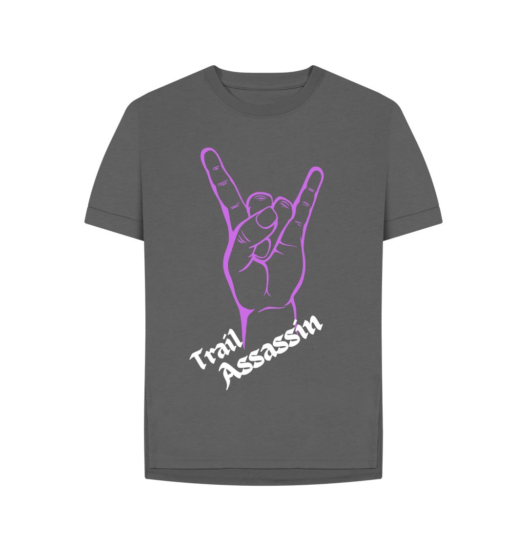 Slate Grey Ladies T-Shirt\u201dSEND IT\u201d