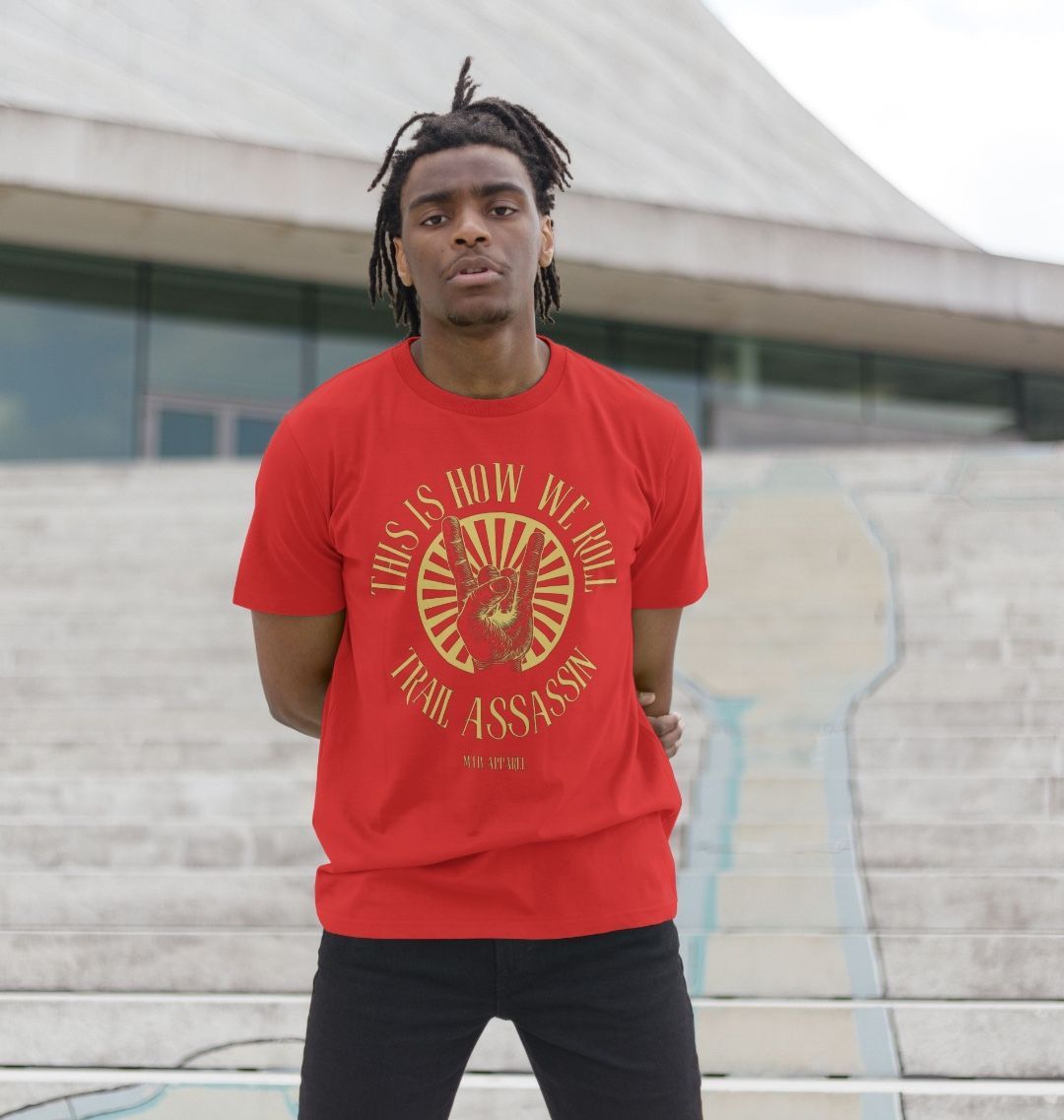 Men’s Organic Cotton MTB T-Shirt “HOW WE ROLL”