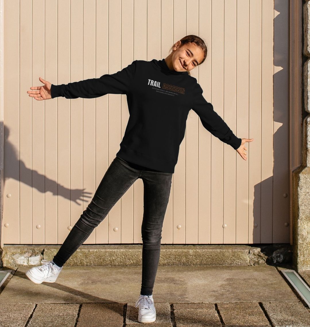 Kids Organic Cotton MTB Hoodie "TRAIL ASSASSIN"
