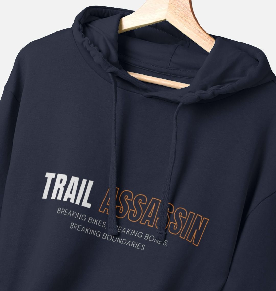 Men’s Organic Cotton MTB Hoodie “ TRAIL ASSASSIN”