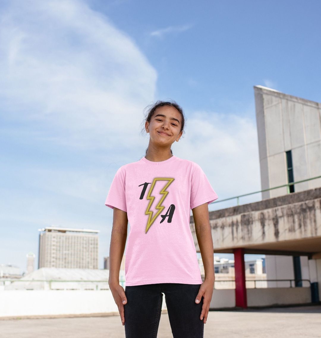 Kids Organic Cotton MTB T-Shirt”HIGH VOLTAGE”