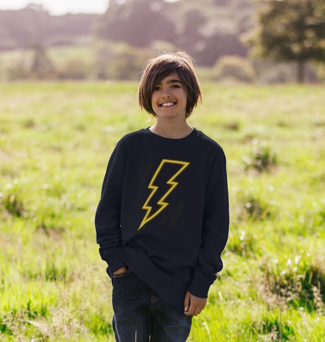 Kids Organic Cotton MTB Sweater ”HIGH VOLTAGE”