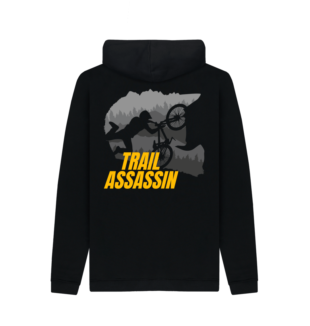 Black Printed Hoody