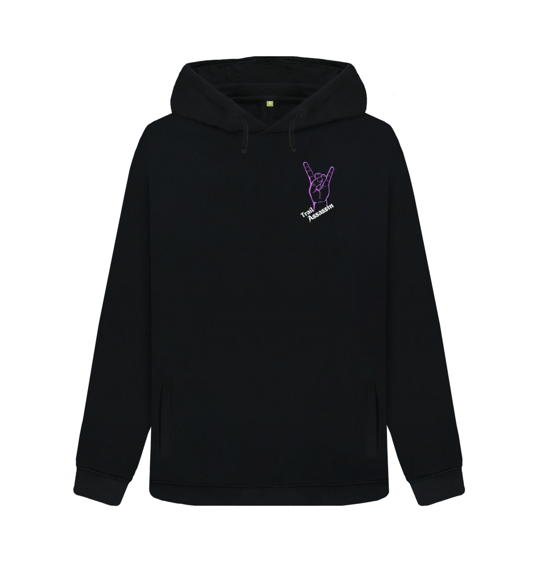 Black Printed Hoody