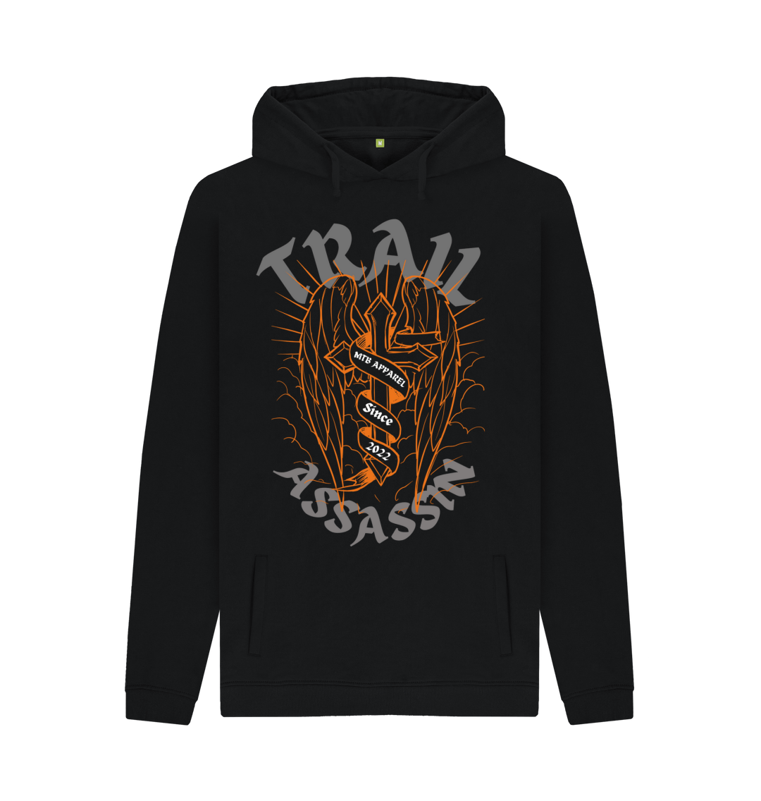 Black Printed Hoody