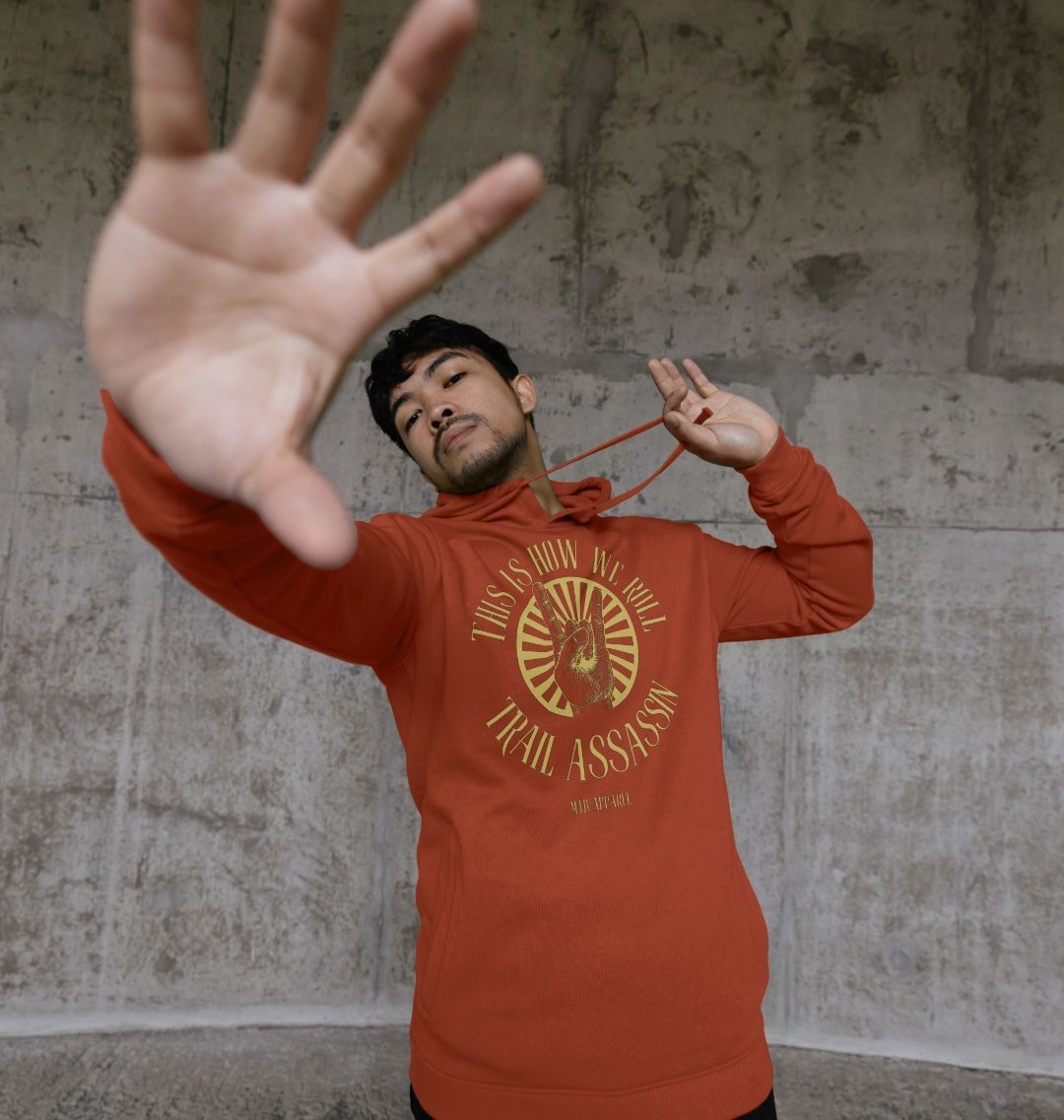 Men’s Organic Cotton MTB Hoodie ”HOW WE ROLL”