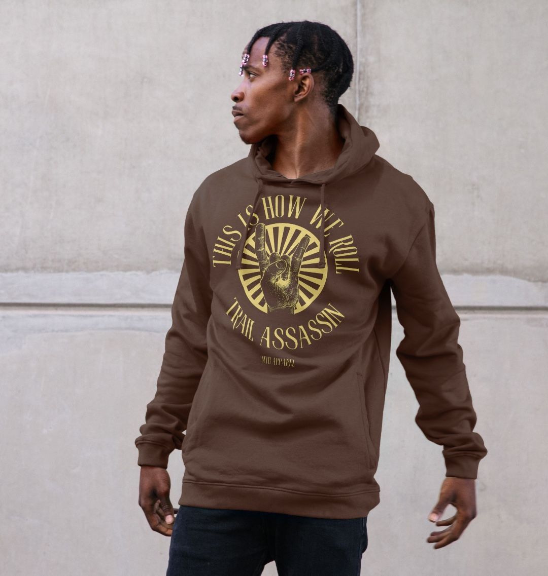 Men’s Organic Cotton MTB Hoodie ”HOW WE ROLL”