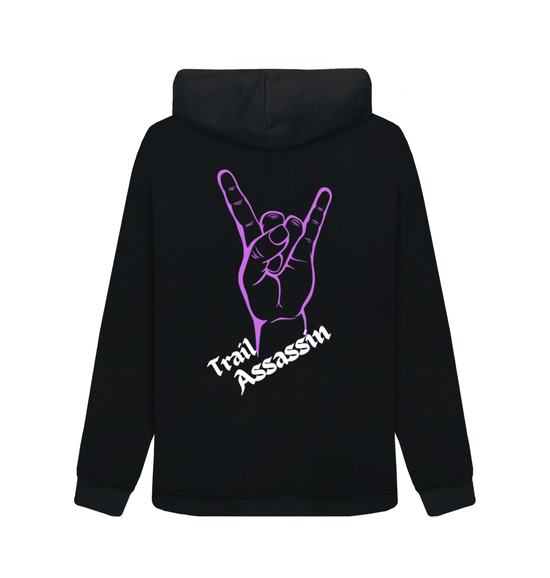 Black Printed Hoody