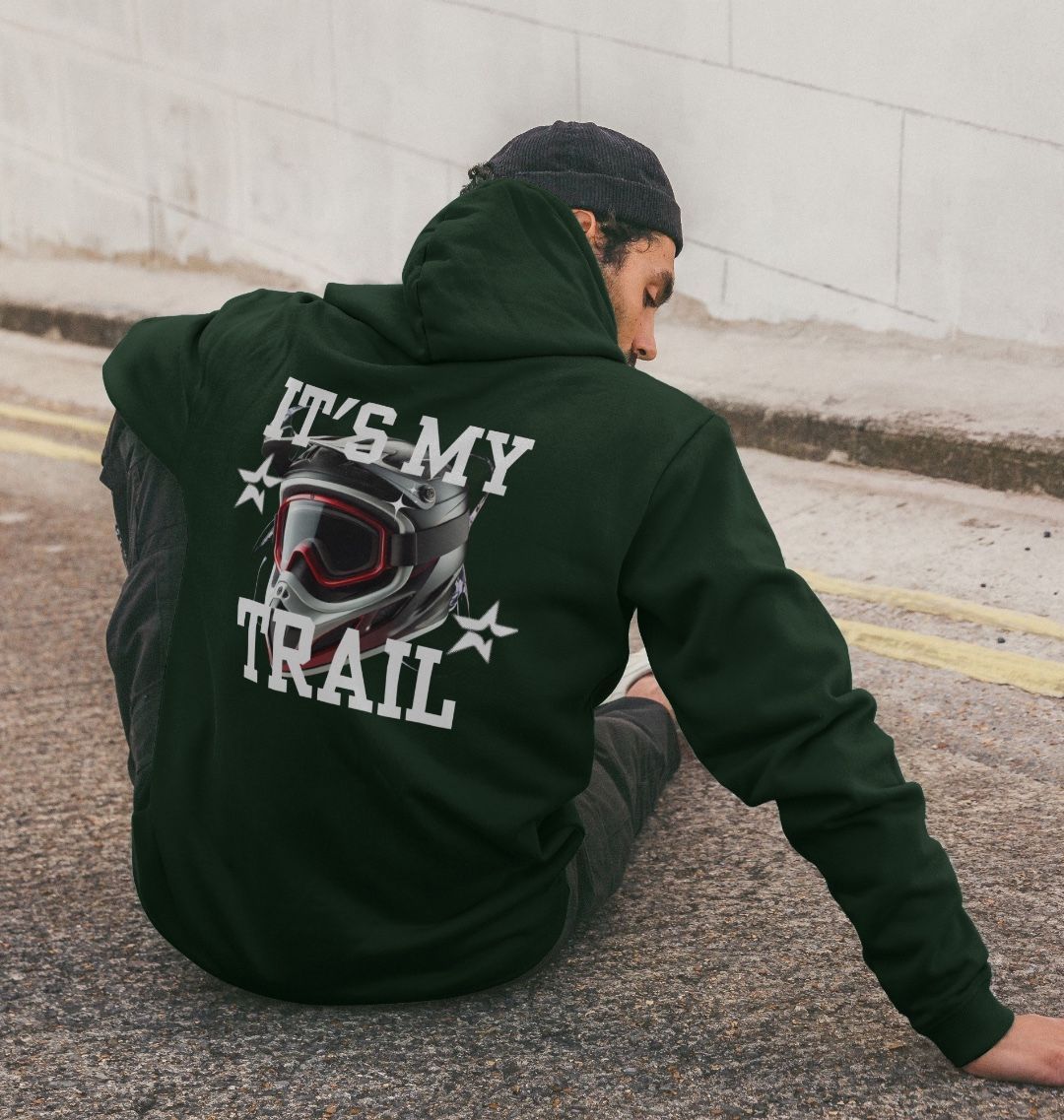 Men’s Organic Cotton MTB Hoodie “ITS MY TRAIL”