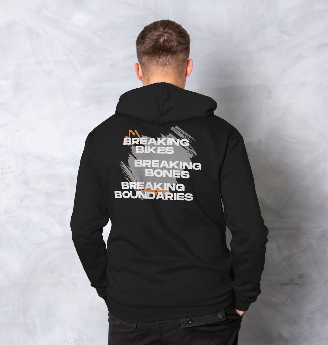Men’s Organic Cotton MTB Hoodie “BREAKING BOUNDARIES ”
