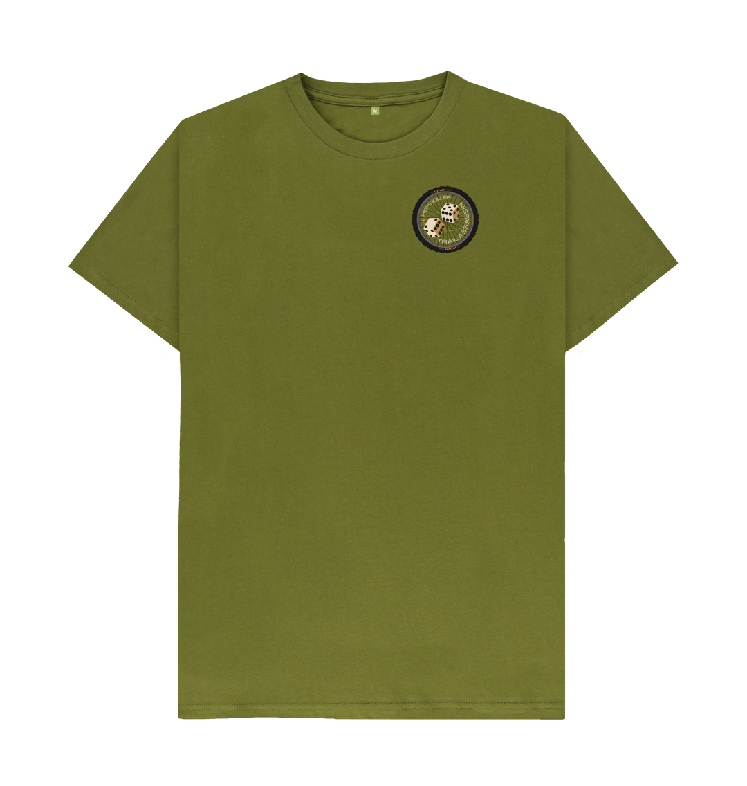 Moss Green Men\u2019s T-Shirt \u201cHIGH ROLLER\u201d