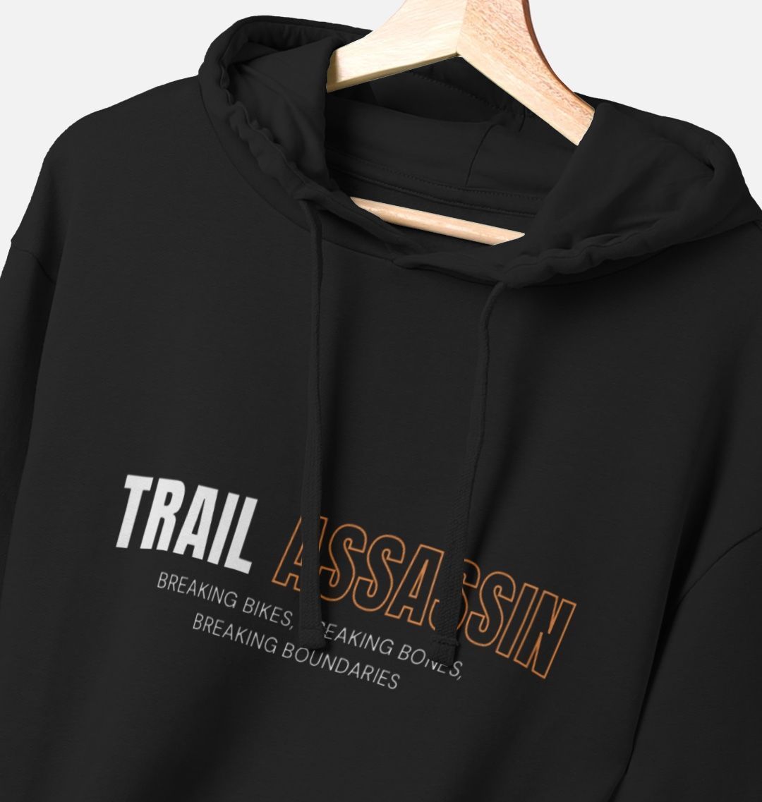 Men’s Organic Cotton MTB Hoodie “ TRAIL ASSASSIN”