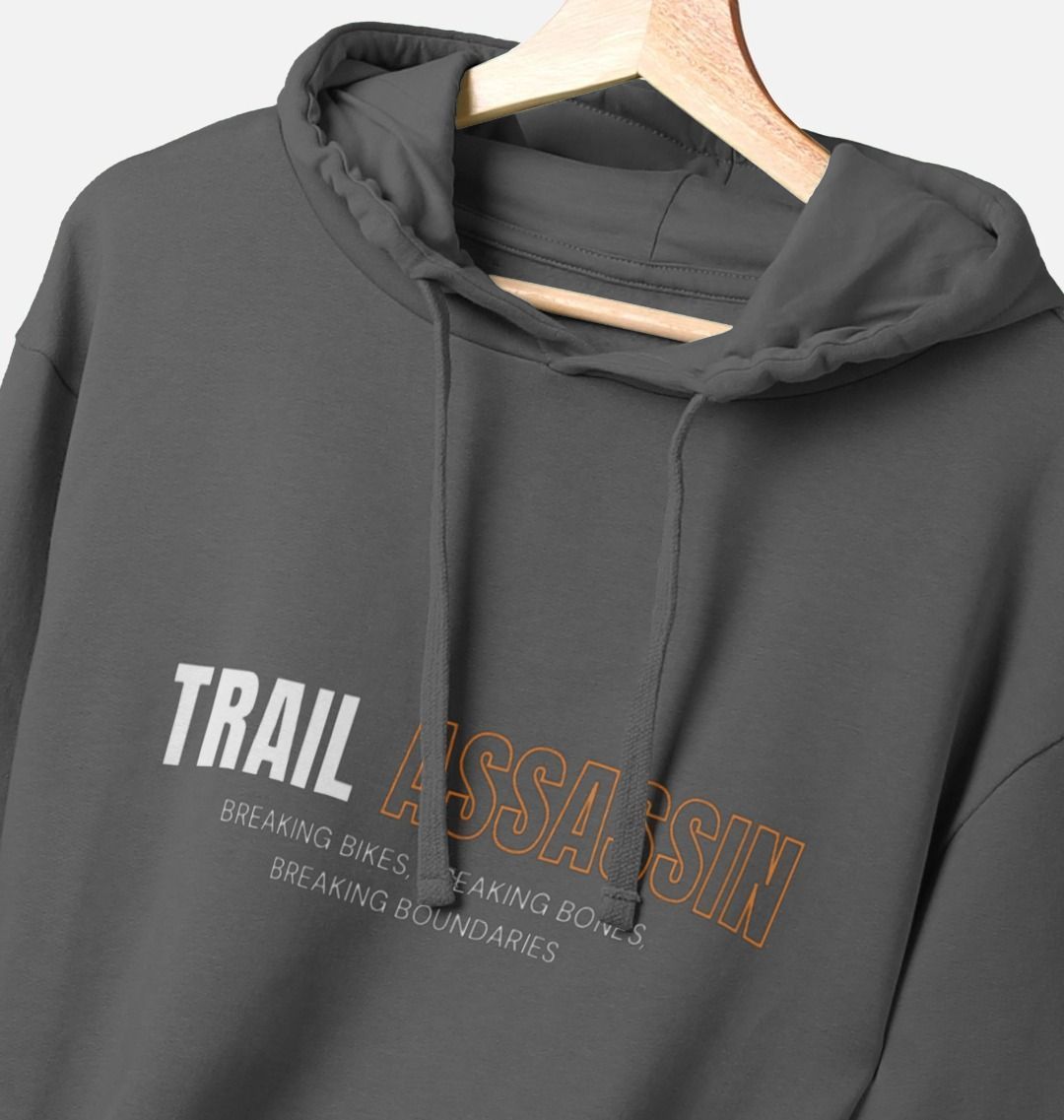 Men’s Organic Cotton MTB Hoodie “ TRAIL ASSASSIN”