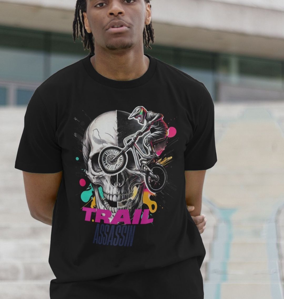 Men’s Organic Cotton MTB T-Shirt “DEATH DESCENDER”