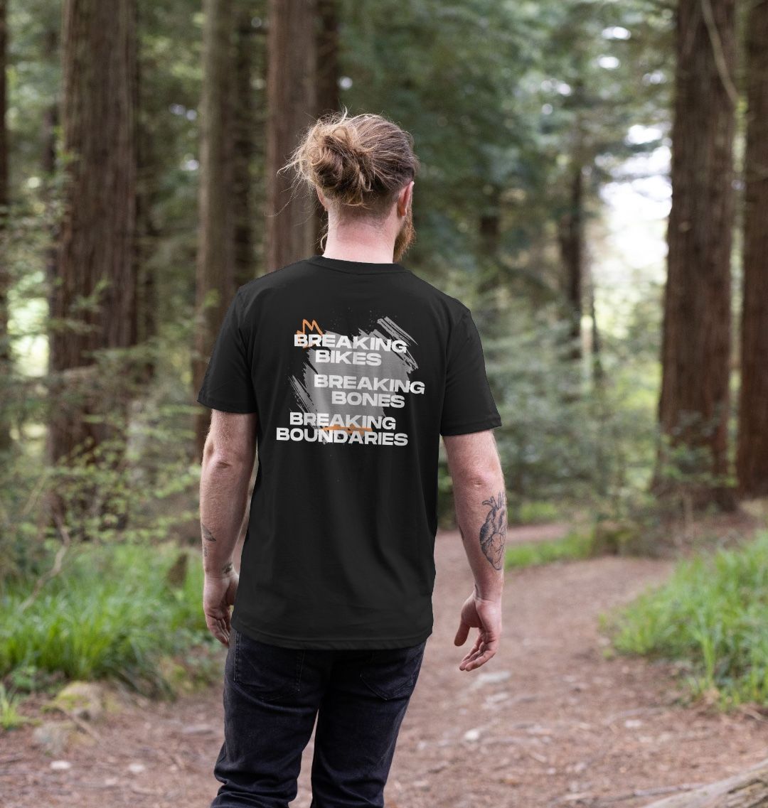 Men’s Organic Cotton MTB T-Shirt “BREAKING BOUNDARIES ”