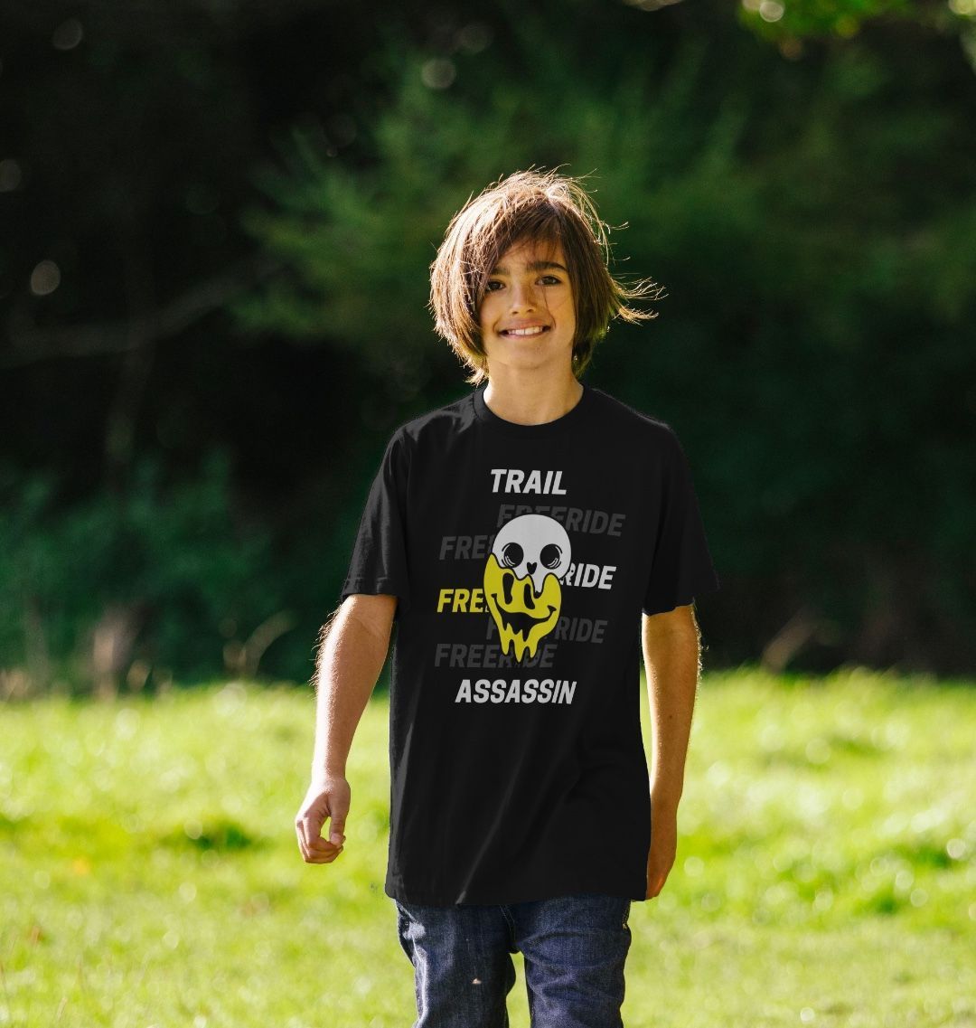 Kids Organic Cotton MTB T-Shirt “FREERIDE”
