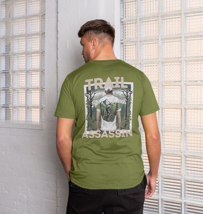 T-Shirt with With Mountain Biker Graphic