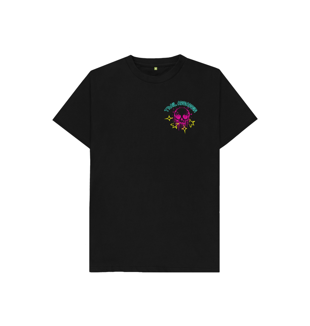 Black Kids T-Shirt with dripping Skull