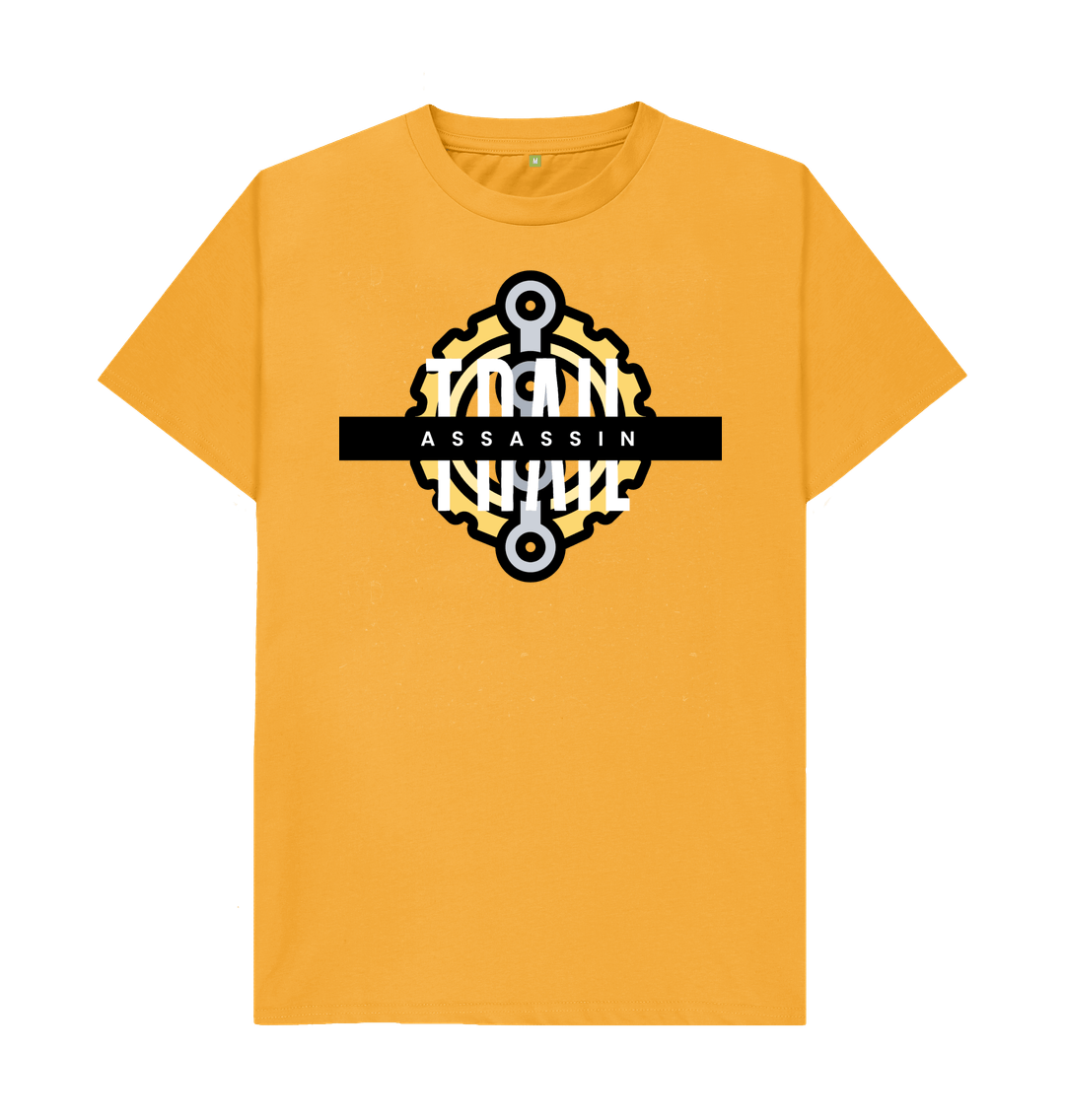 Mustard T-Shirt With Chain and Chainring Graphic