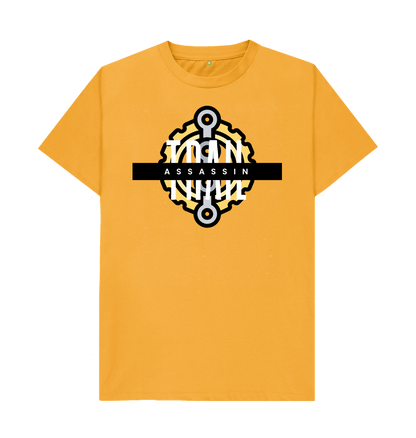 Mustard T-Shirt With Chain and Chainring Graphic