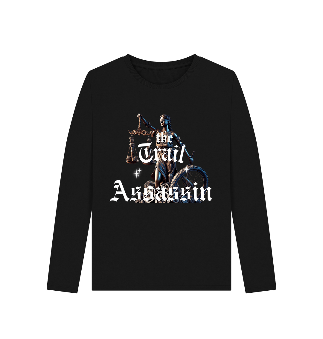 Black Printed Long Sleeve T Shirt
