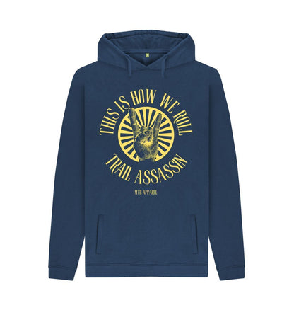 Navy Hoodie\u201dHOW WE ROLL\u201d