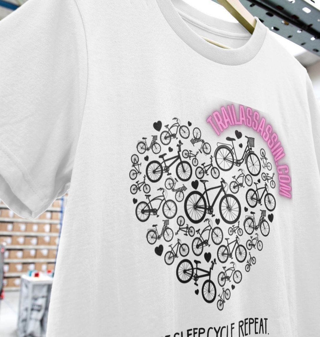 Ladies T-Shirt “EAT,SLEEP,CYCLE REPEAT”