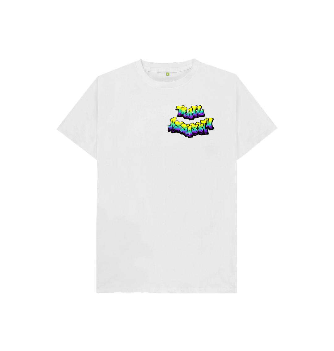 White Kids T-Shirt with Graffiti