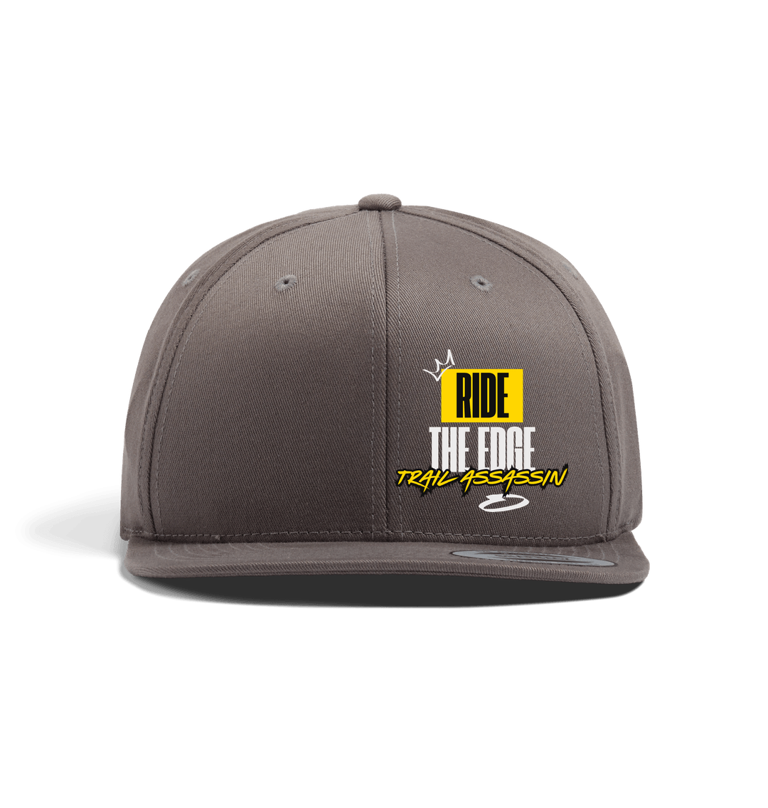 Dark Grey Snapcap\u201d RIDE THE EDGE\u201d