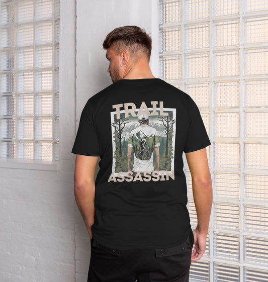 T-Shirt with With Mountain Biker Graphic