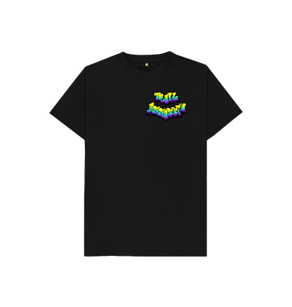 Black Kids T-Shirt with Graffiti