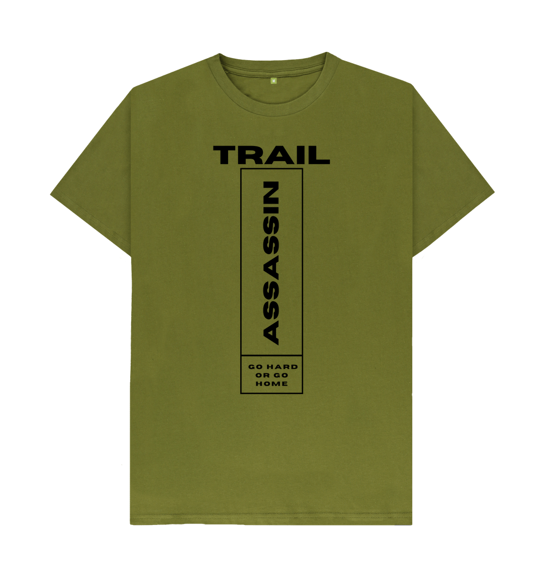 Moss Green T-Shirt \u201cGo Hard Or Go Home\u201d