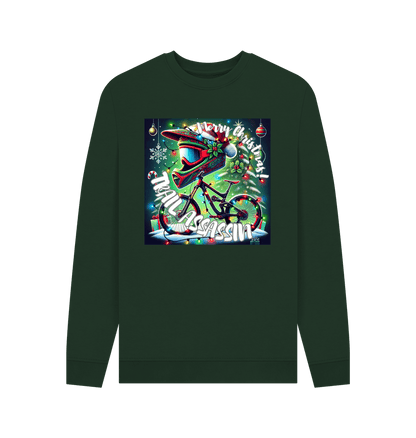 Evergreen Men\u2019s Crew Neck Sweater \u201cMERRY CRANKMAS\u201d