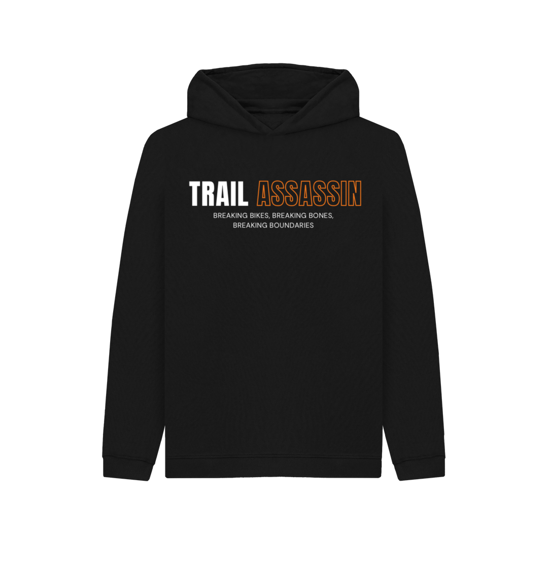 Black Kids Hoodie \u2018TRAIL ASSASSIN\u2019