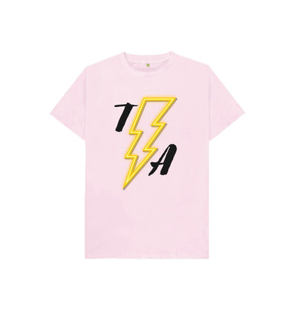 Pink Kids T-Shirt\u201dHIGH VOLTAGE\u201d