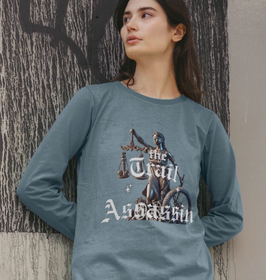 Ladies Organic Cotton MTB Long Sleeve T-Shirt “JUDGMENT”