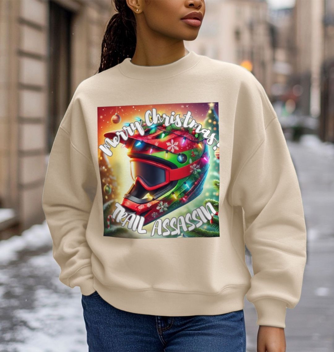 Ladies Oversized Sweater “REBEL WITHOUT A CLAUS”