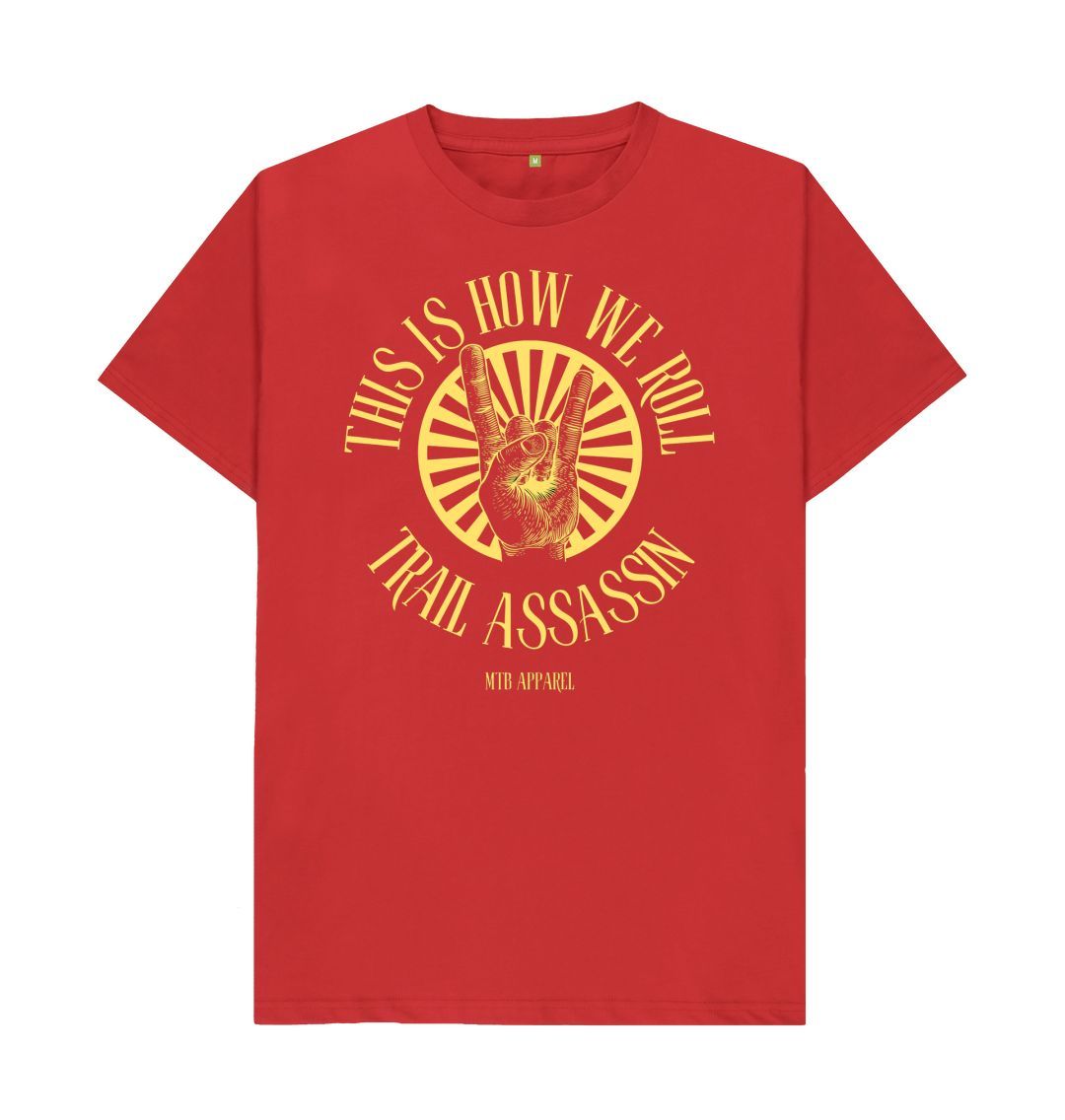 Red T-Shirt \u201cHOW WE ROLL\u201d