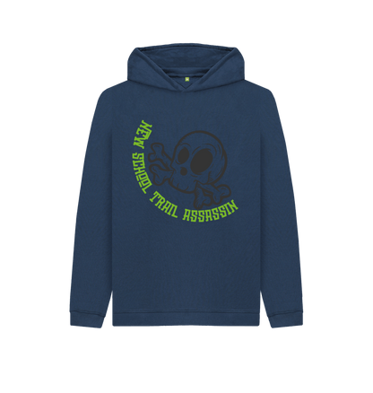 Navy Blue Kids Hoodie \u201cNEW SCHOOL\u201d