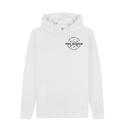 White Hoodie\u201dGET BUSY LIVIN\u201d