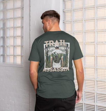 T-Shirt with With Mountain Biker Graphic